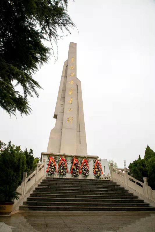 疏雨洗清明 芳菲祭英烈—— 安彩高科開展“學黨史、祭英烈、傳精神”主題活動